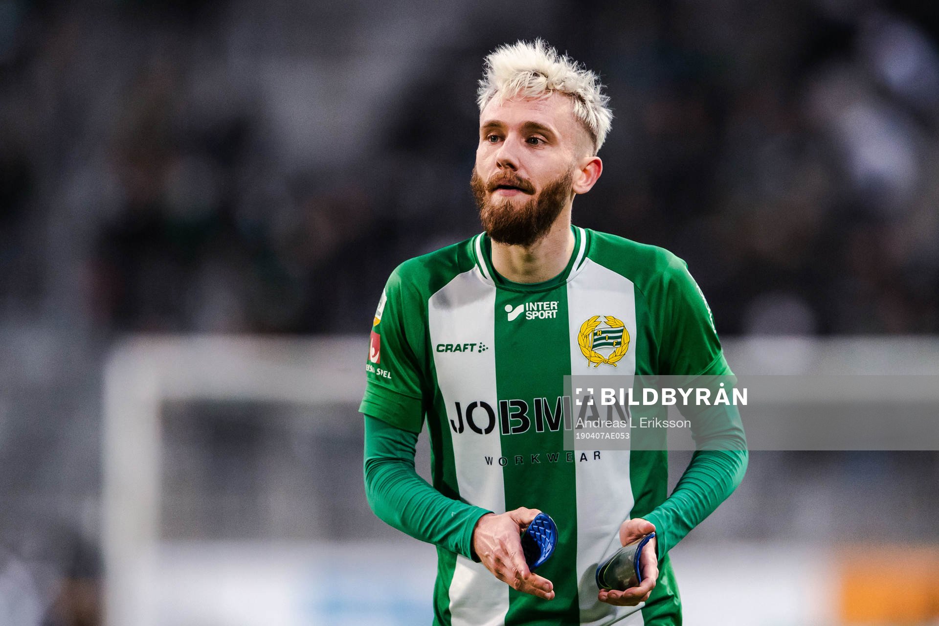 Hammarbys Simon Sandberg deppar