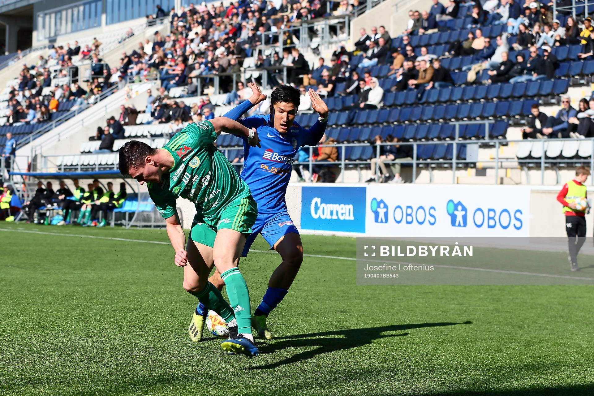 Bodens Sebastian Shafei Åman och Linköpings Moshtaq Ahmadi