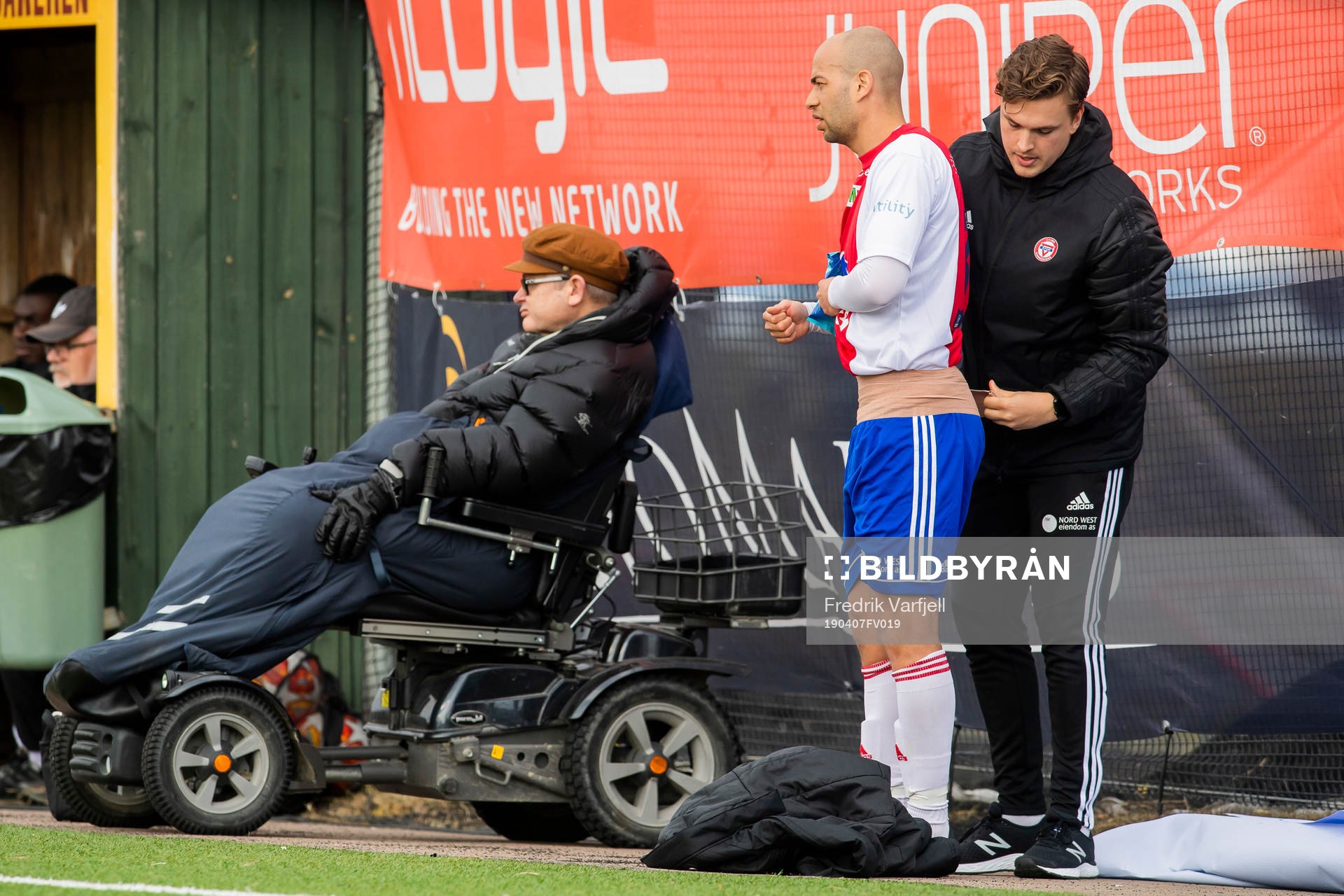 Kristian Brix of KFUM with an injury