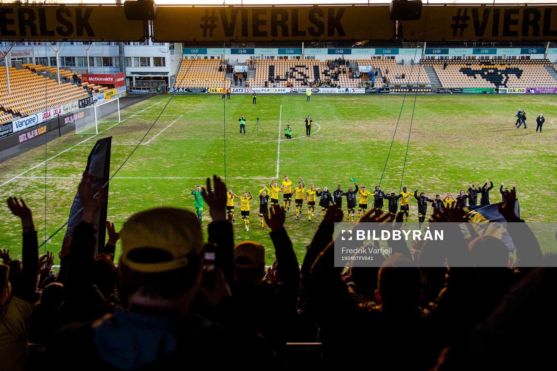 The players of Lillestrøm celebrate