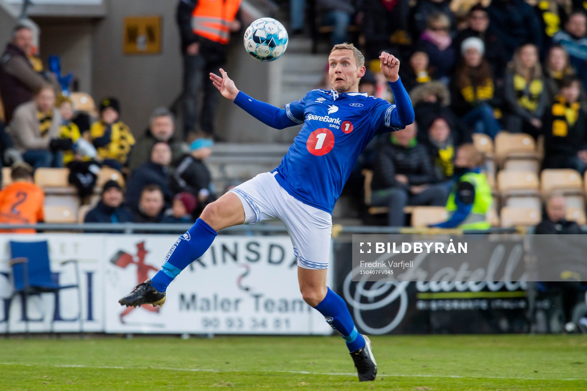 Øyvind Storflor of Ranheim during the Eliteserien match between Lillestrøm and Ranheim on April 7, 2019 in Lillestrøm. 