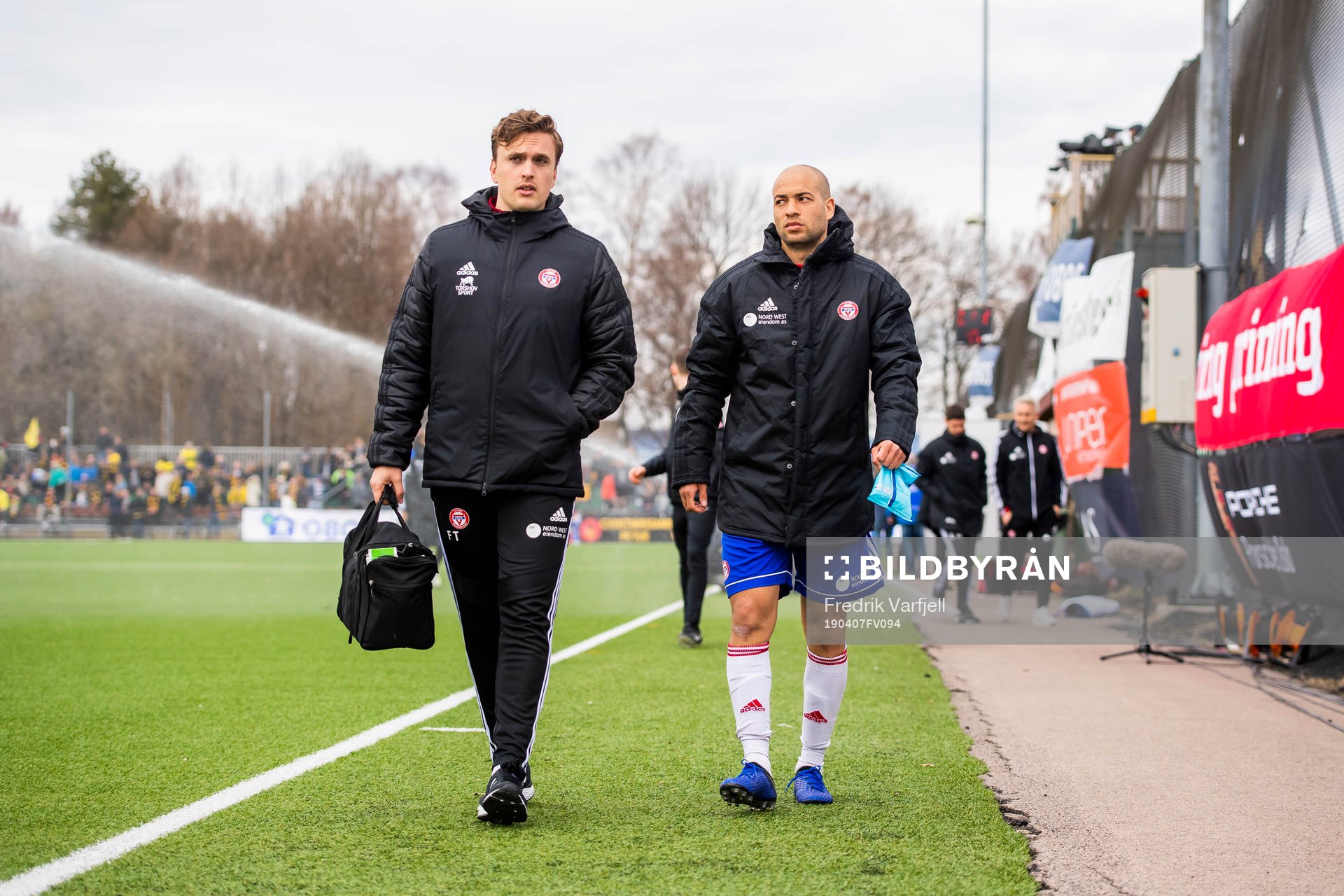 Kristian Brix of KFUM with an injury