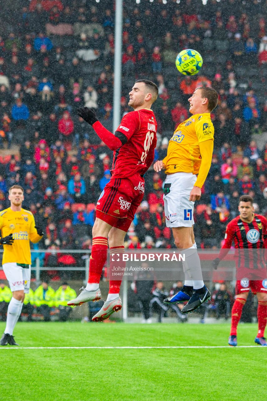 Östersunds Dino Islamovic och Falkenbergs Johan