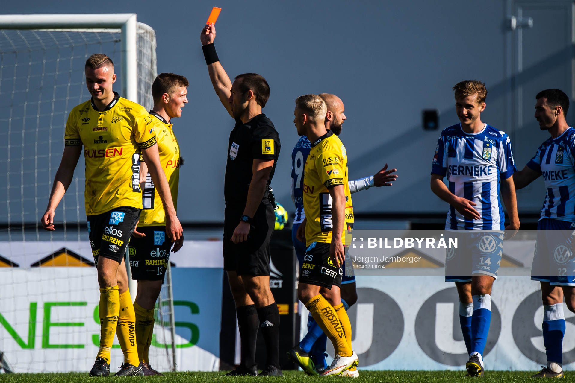 Elfsborgs Stian Rode Gregersen tilldelas en utvisning