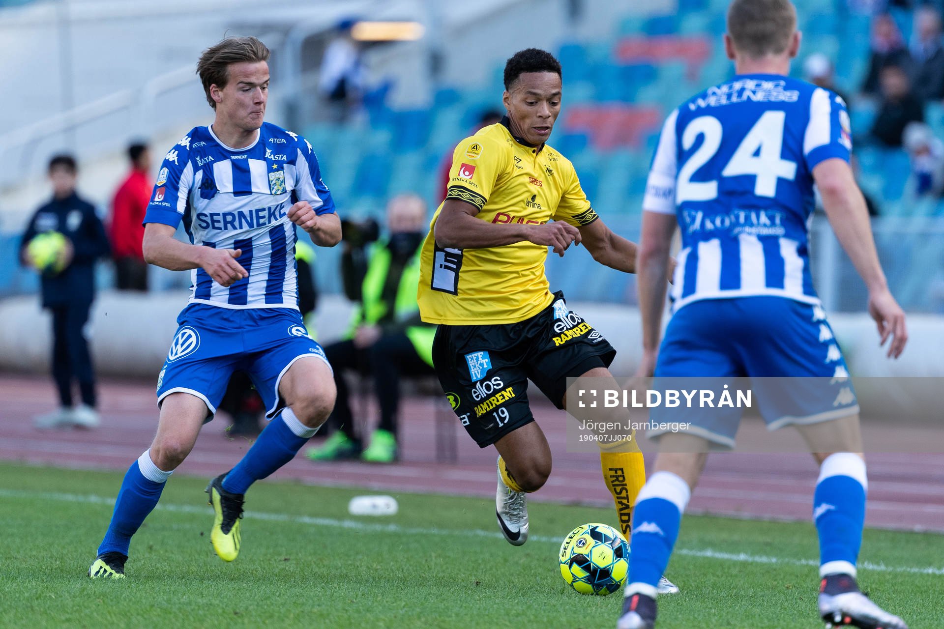 Elfsborgs Kevin Kabran och IFK Göteborgs August Erlingmark