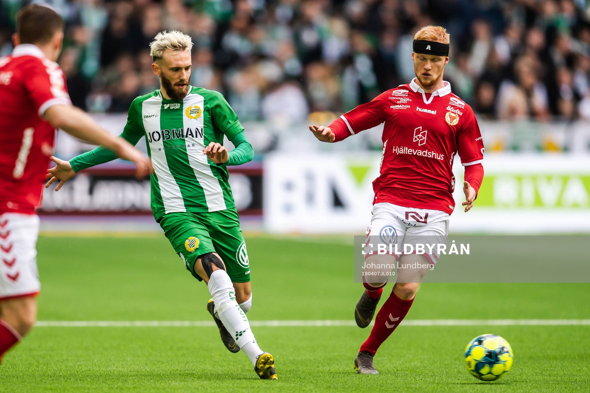 Hammarbys Simon Sandberg och Kalmars Nils Fröling