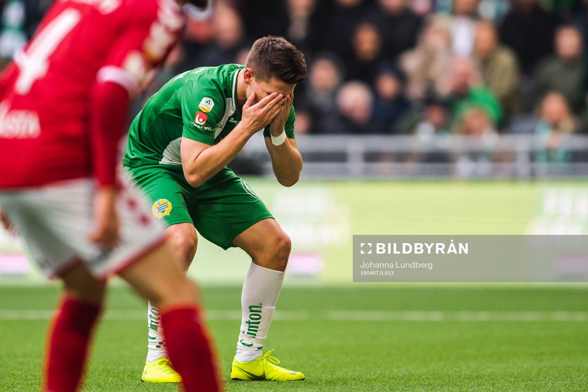 Hammarbys Vidar Örn Kjartansson deppar