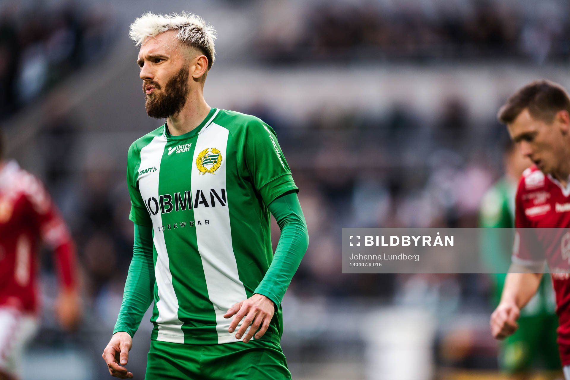 Hammarbys Simon Sandberg deppar