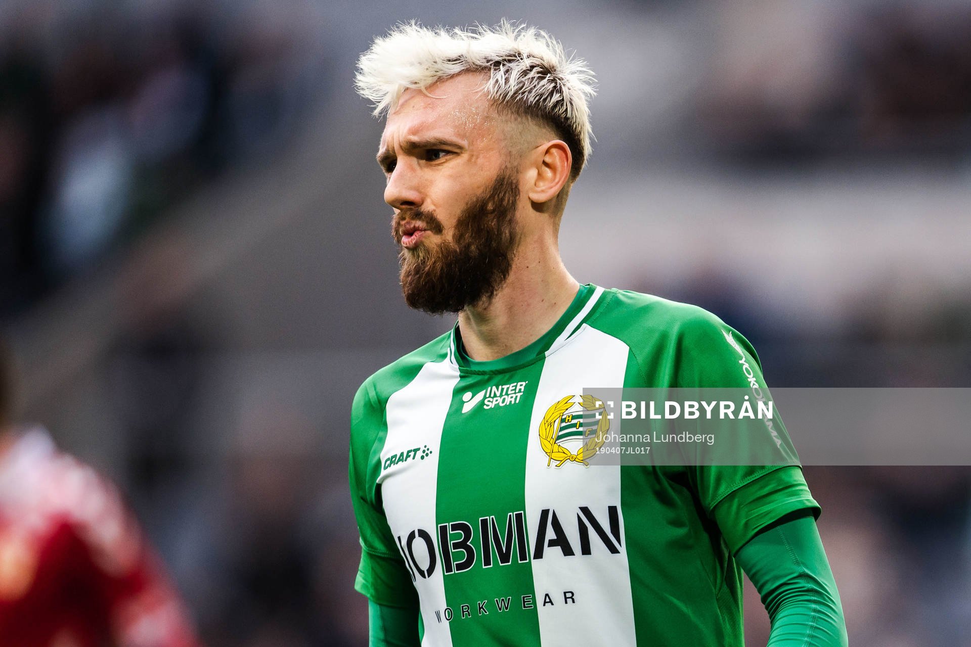 Hammarbys Simon Sandberg deppar