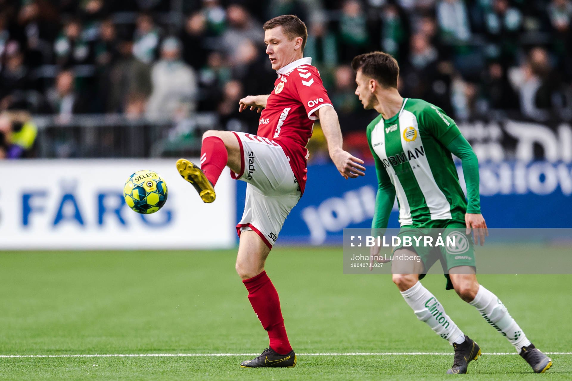 Kalmars Victor Agardius och Hammarbys Alexander Kacaniklic