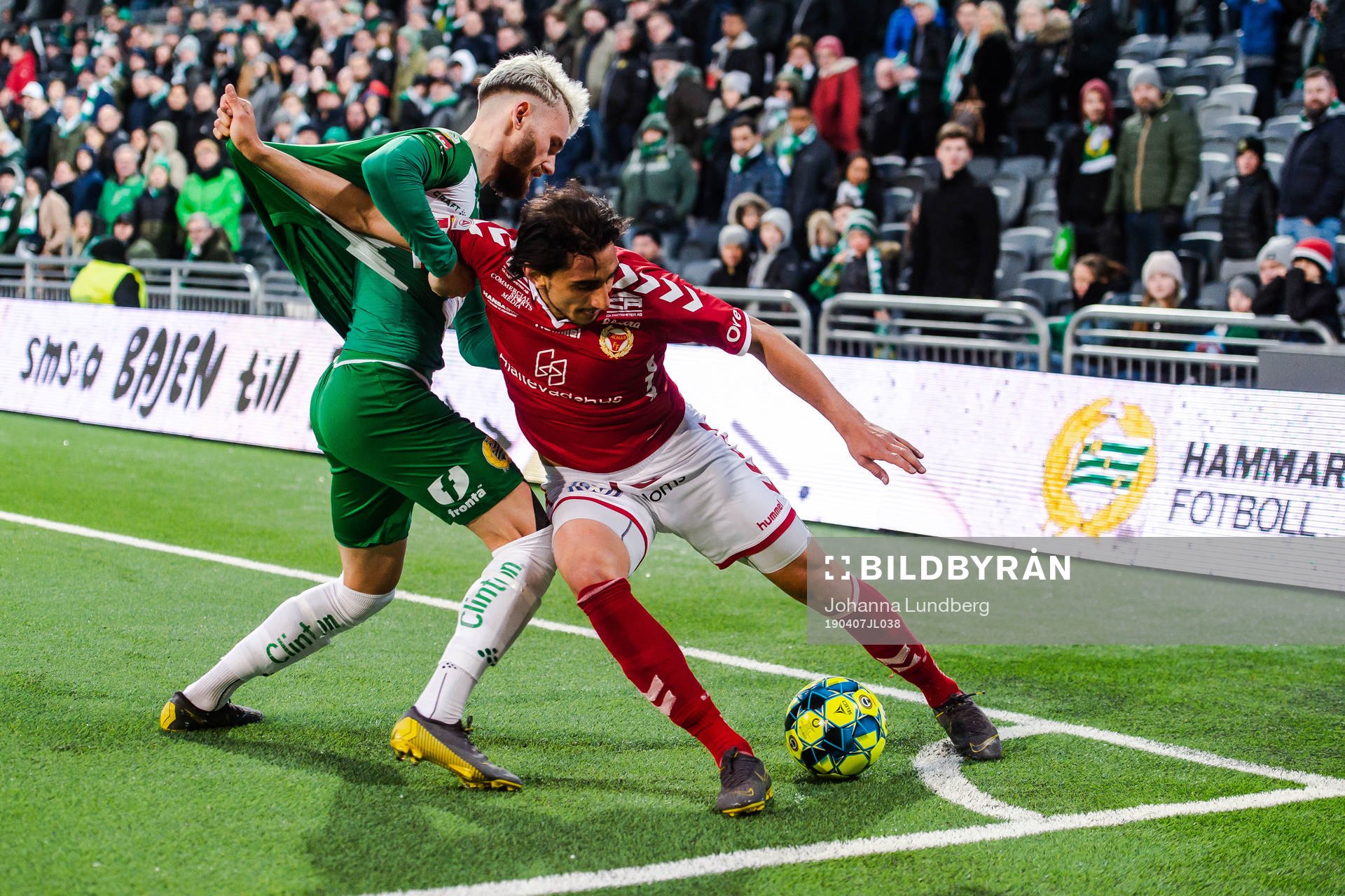 Hammarbys Simon Sandberg och Kalmars Mahmoud Eid
