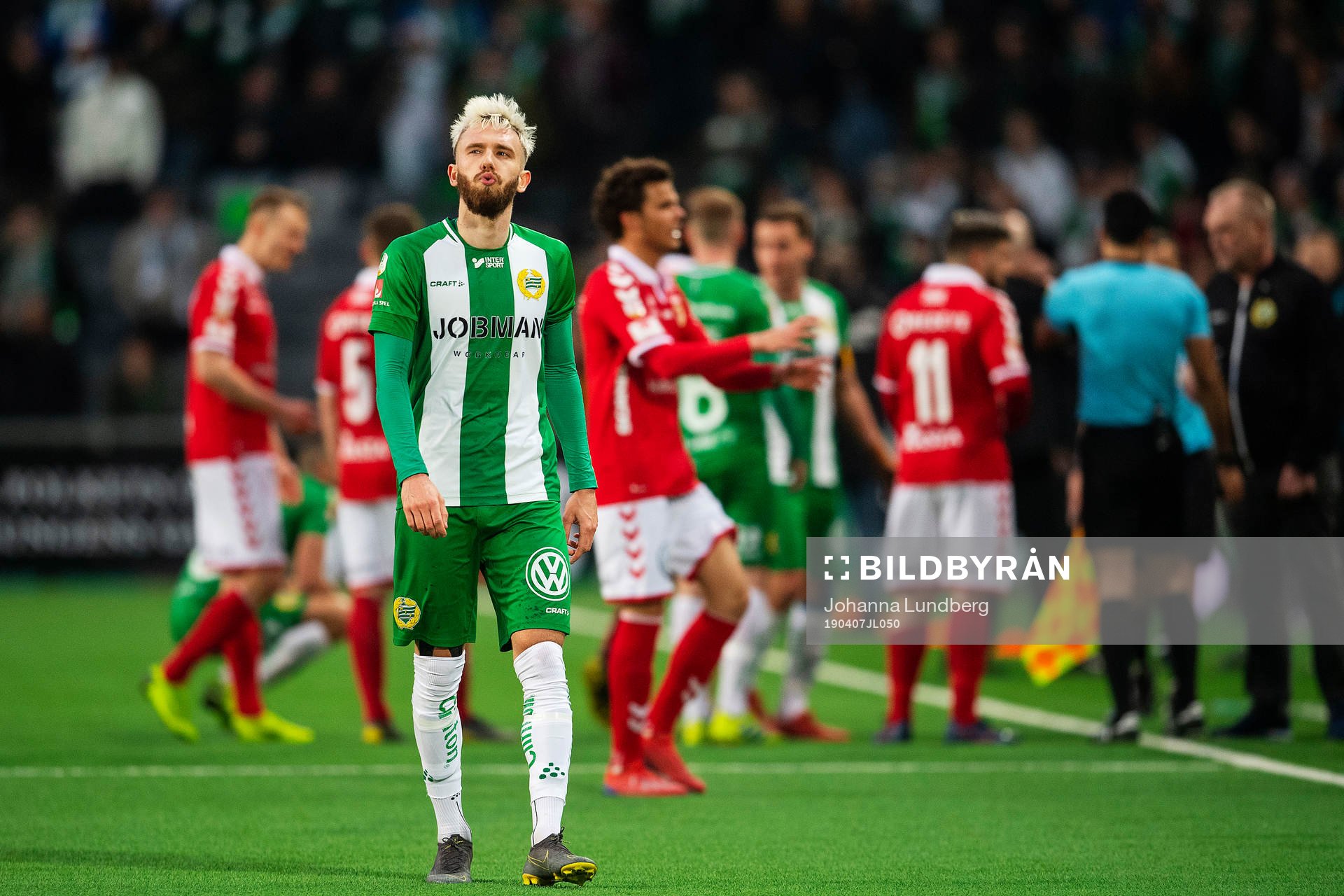 Hammarbys Simon Sandberg deppar