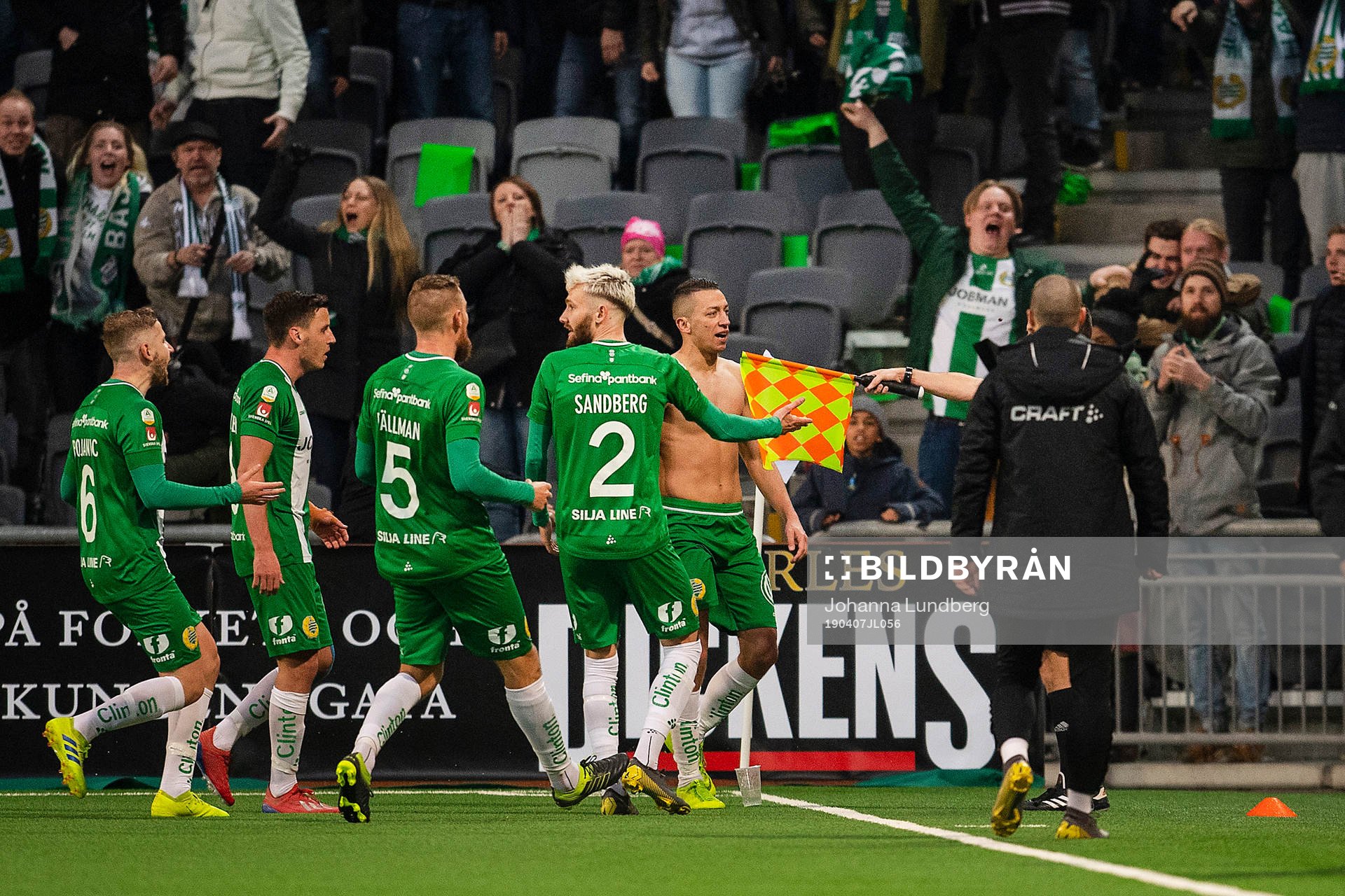 Hammarbys Nikola Djurdjic och Vladimir Rodić  är framme
