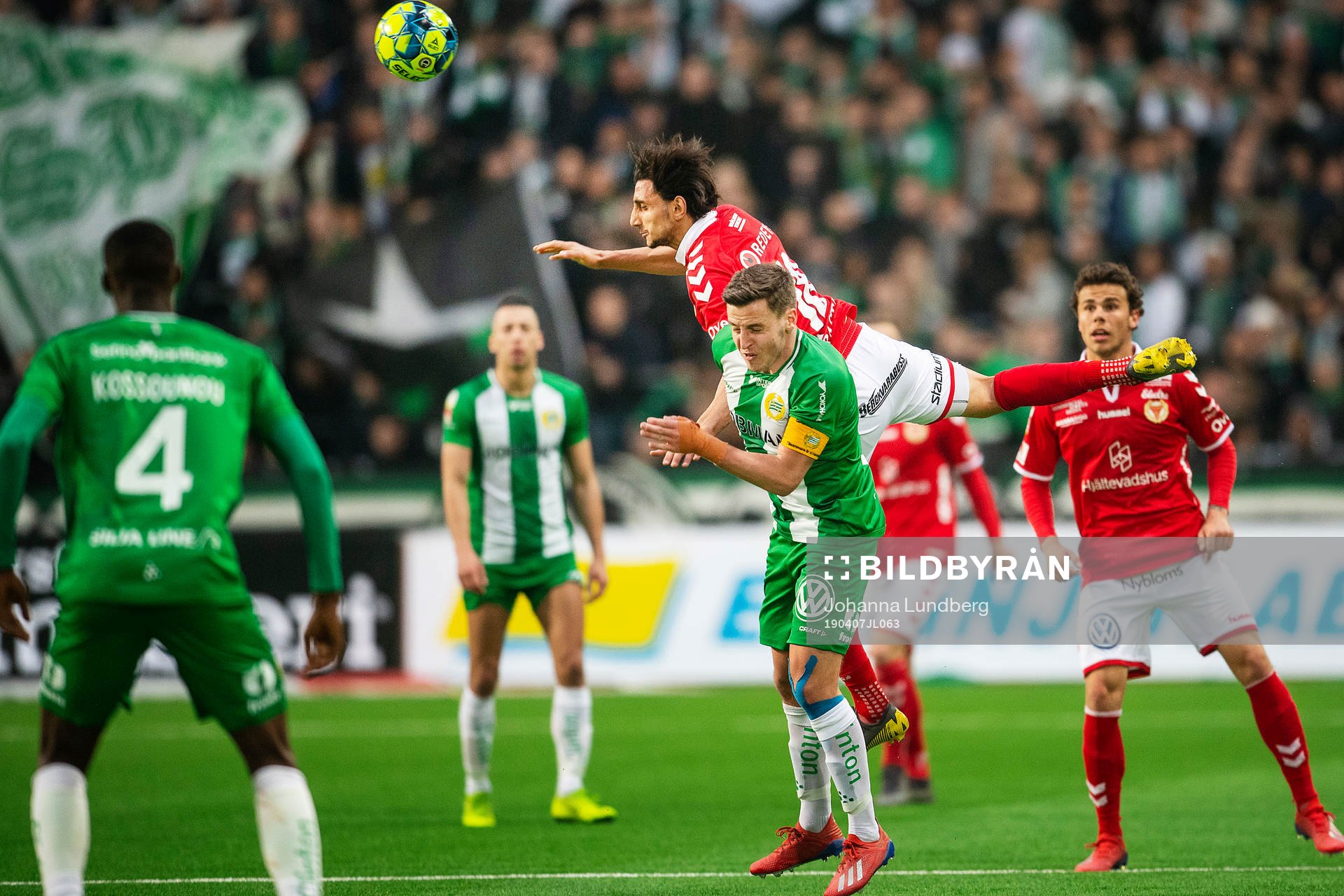 Hammarbys Jeppe Andersen och Kalmars Mahmoud Eid