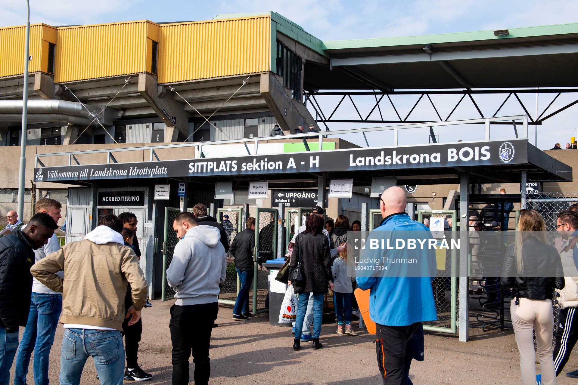 Entrén till Landskrona IP
