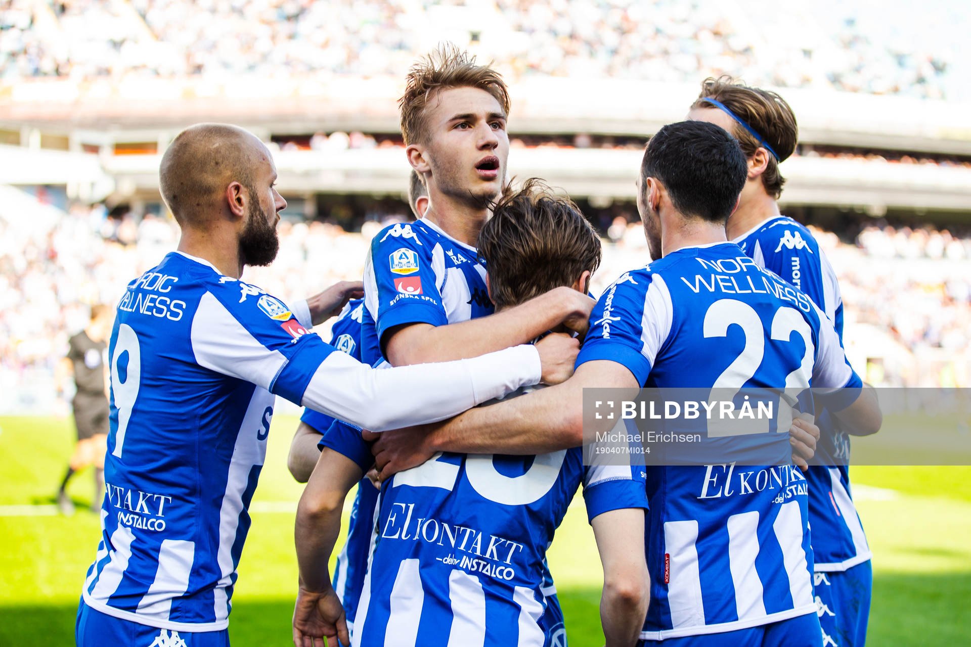 IFK Göteborgs Patrik Karlsson Lagemyr jublar med