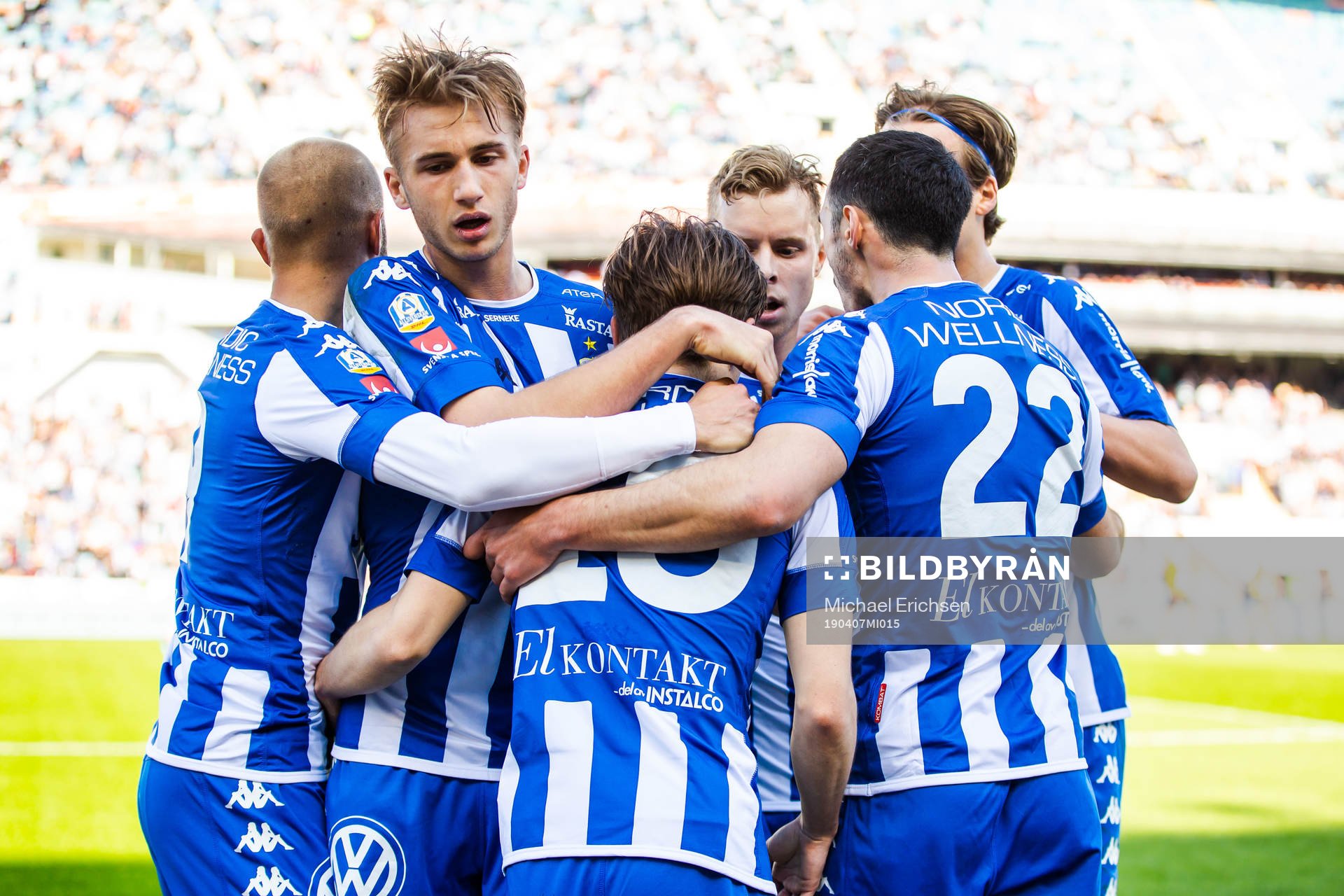 IFK Göteborgs Patrik Karlsson Lagemyr jublar med