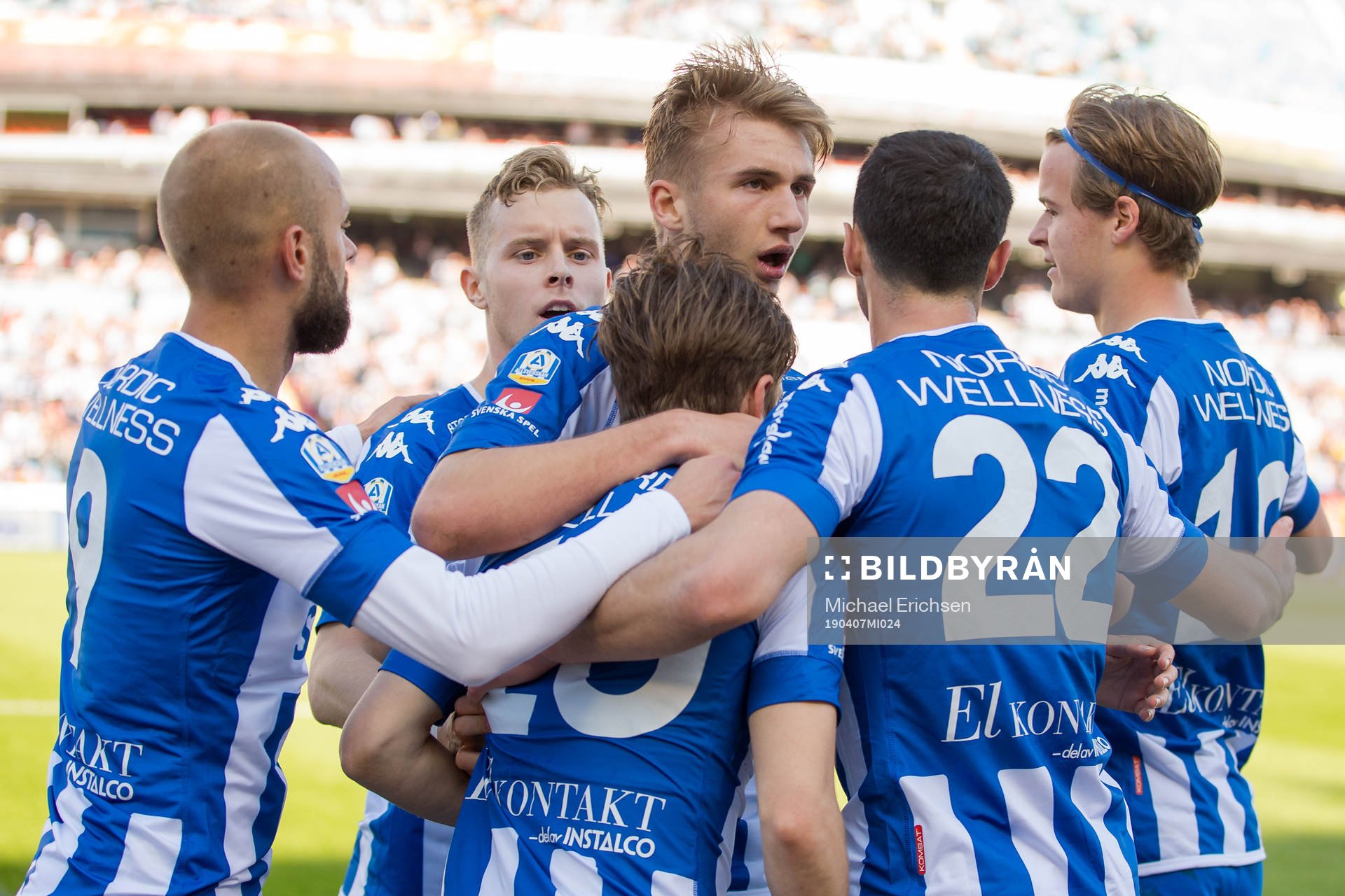 IFK Göteborgs Patrik Karlsson Lagemyr jublar med