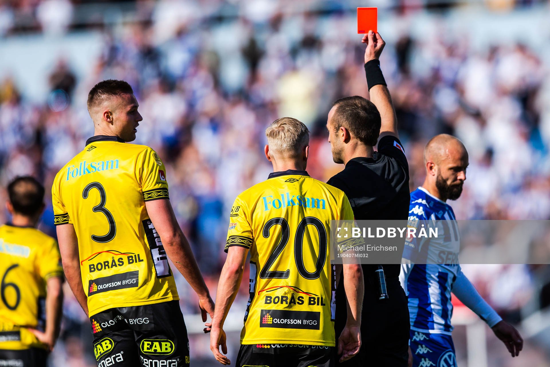 Elfsborgs Stian Rode Gregersen tilldelas en utvisning