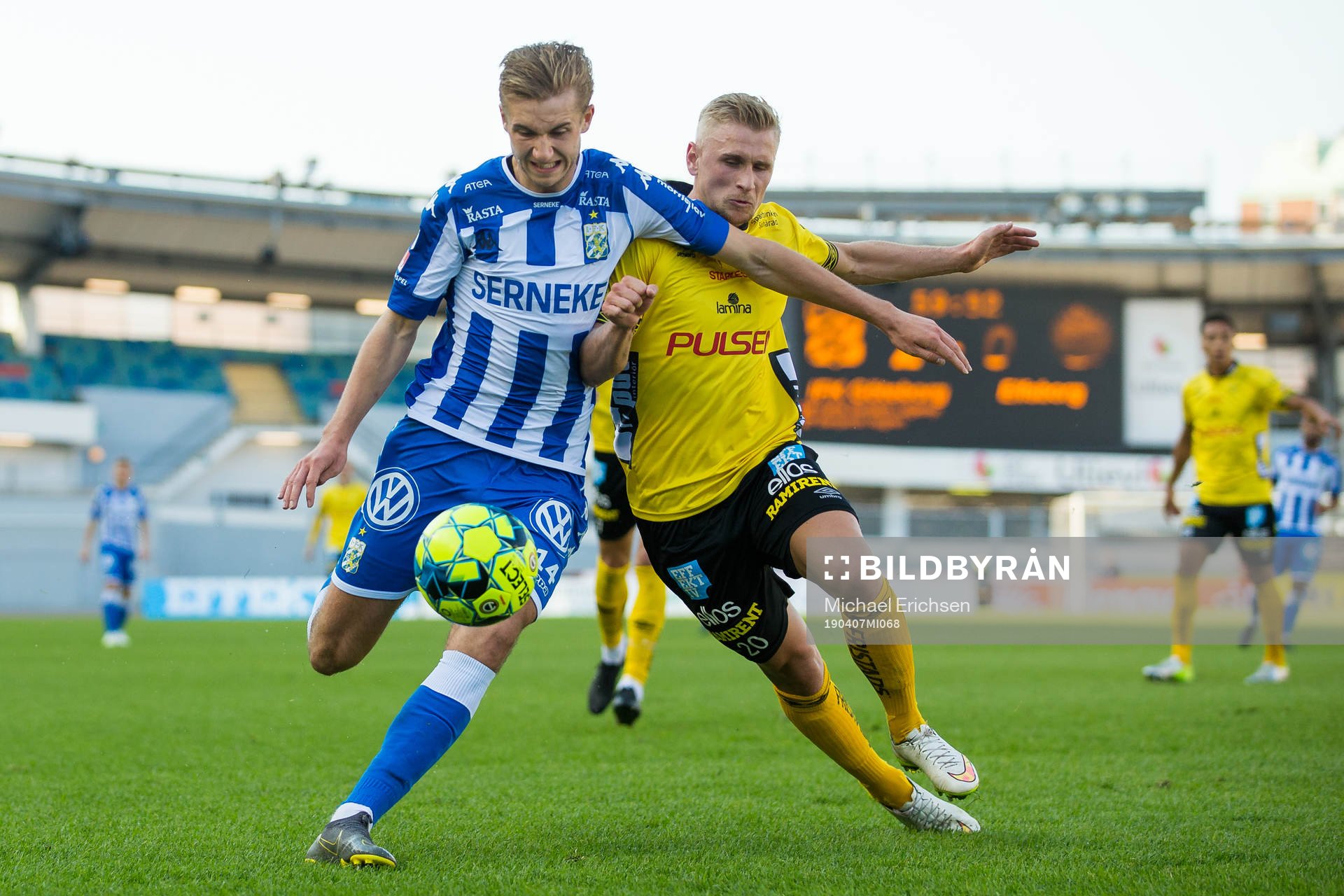 IFK Göteborgs Benjamin Nygren och Elfsborgs Simon Strand