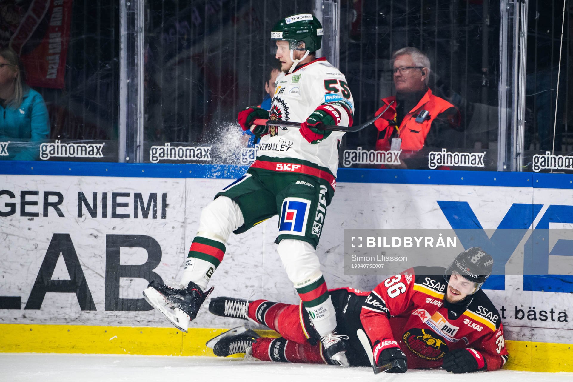 Frölundas David Printz och Luleås Emil Larsson