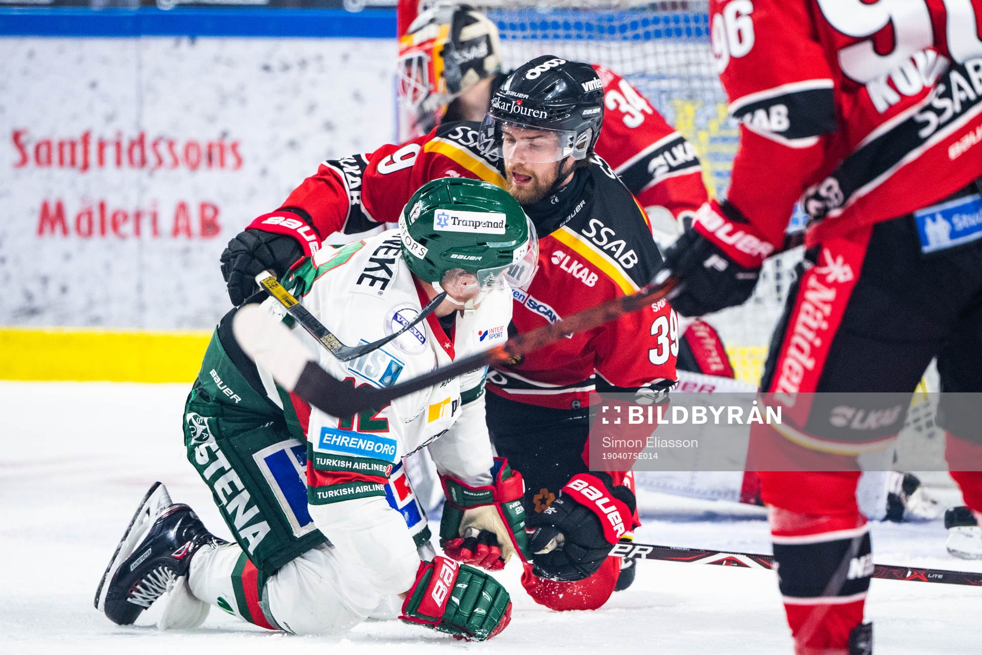 Frölundas Max Friberg och Luleås Pontus Själin