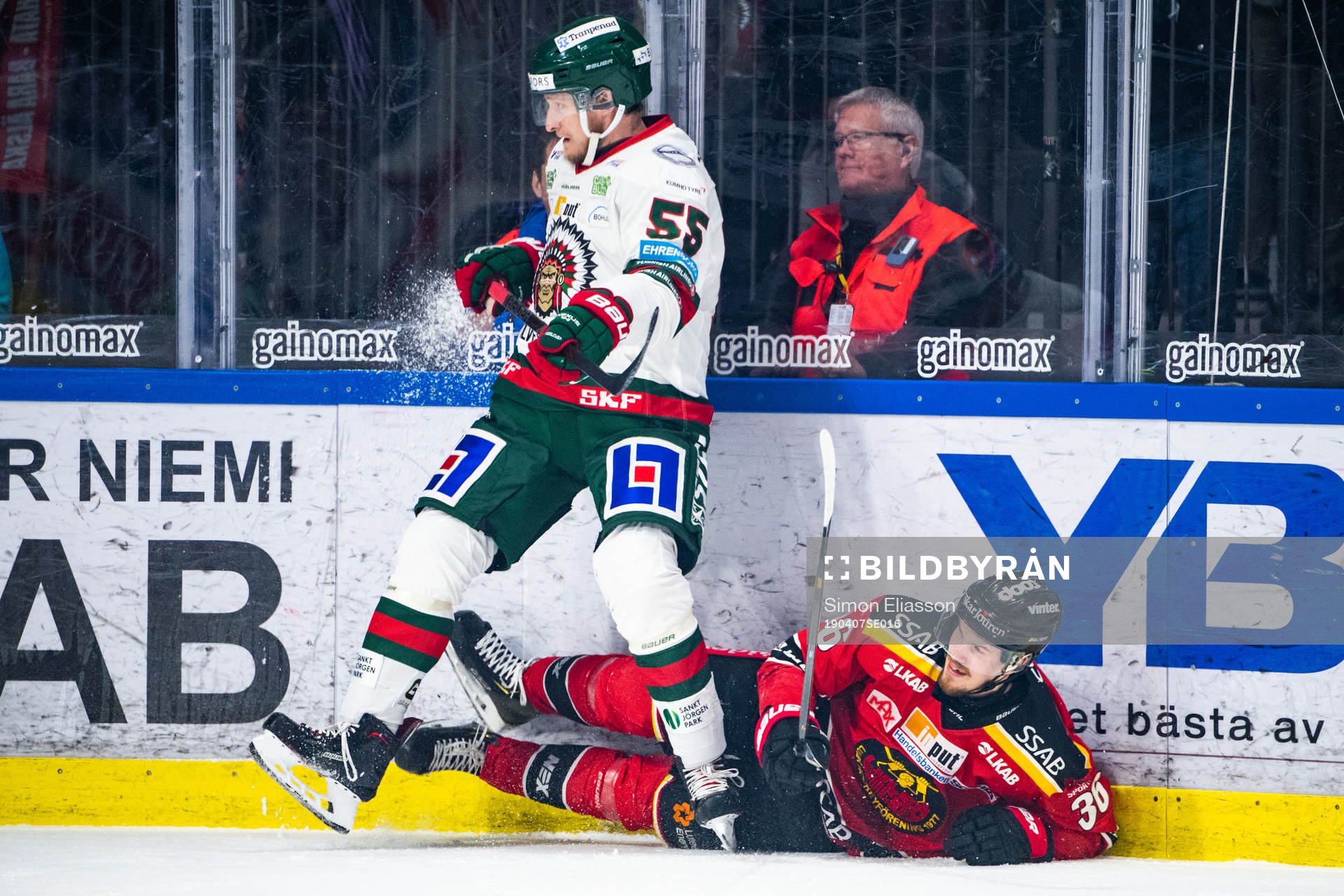 Frölundas David Printz och Luleås Emil Larsson
