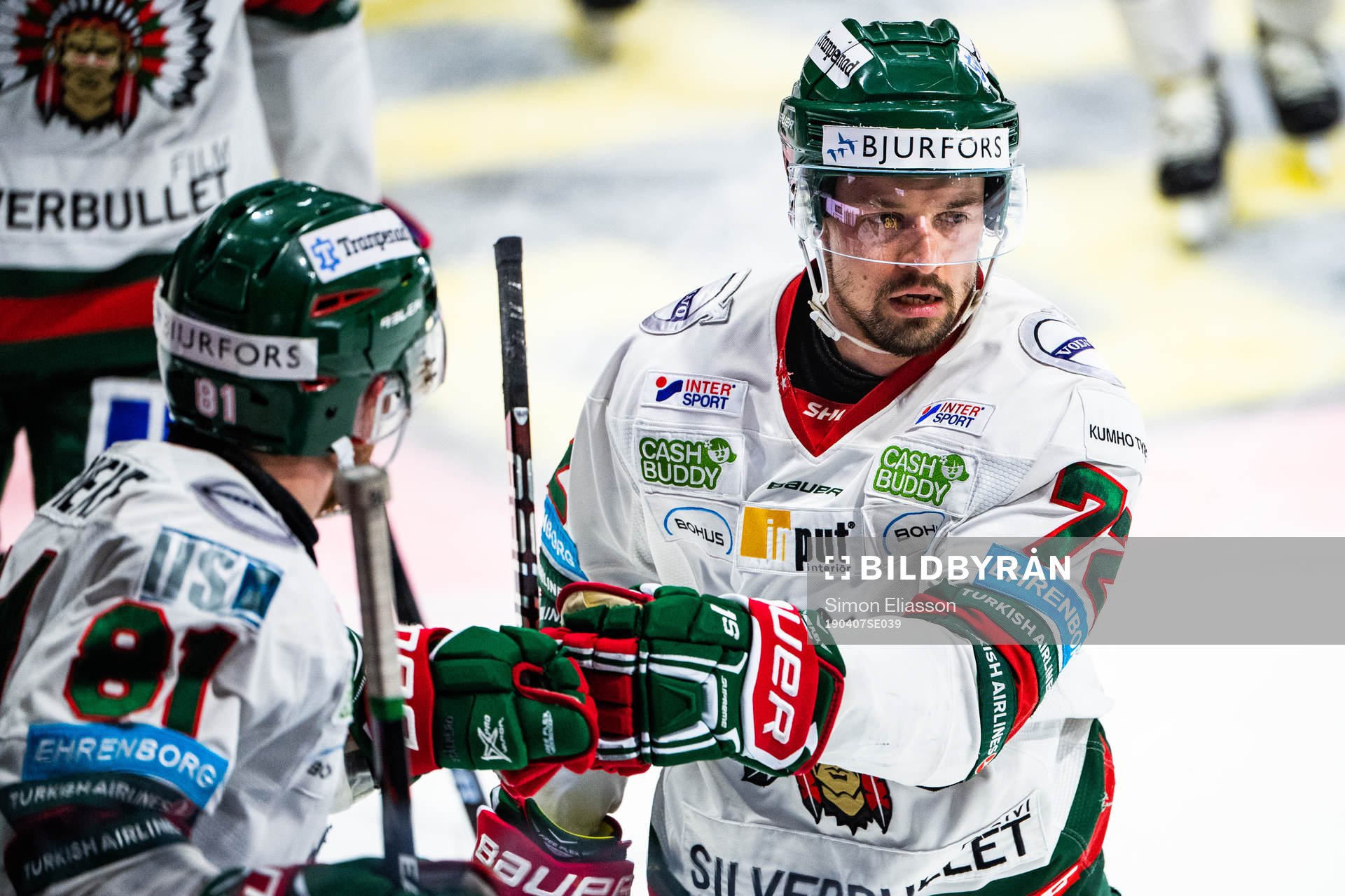 Frölundas Patrik Carlsson jublar
