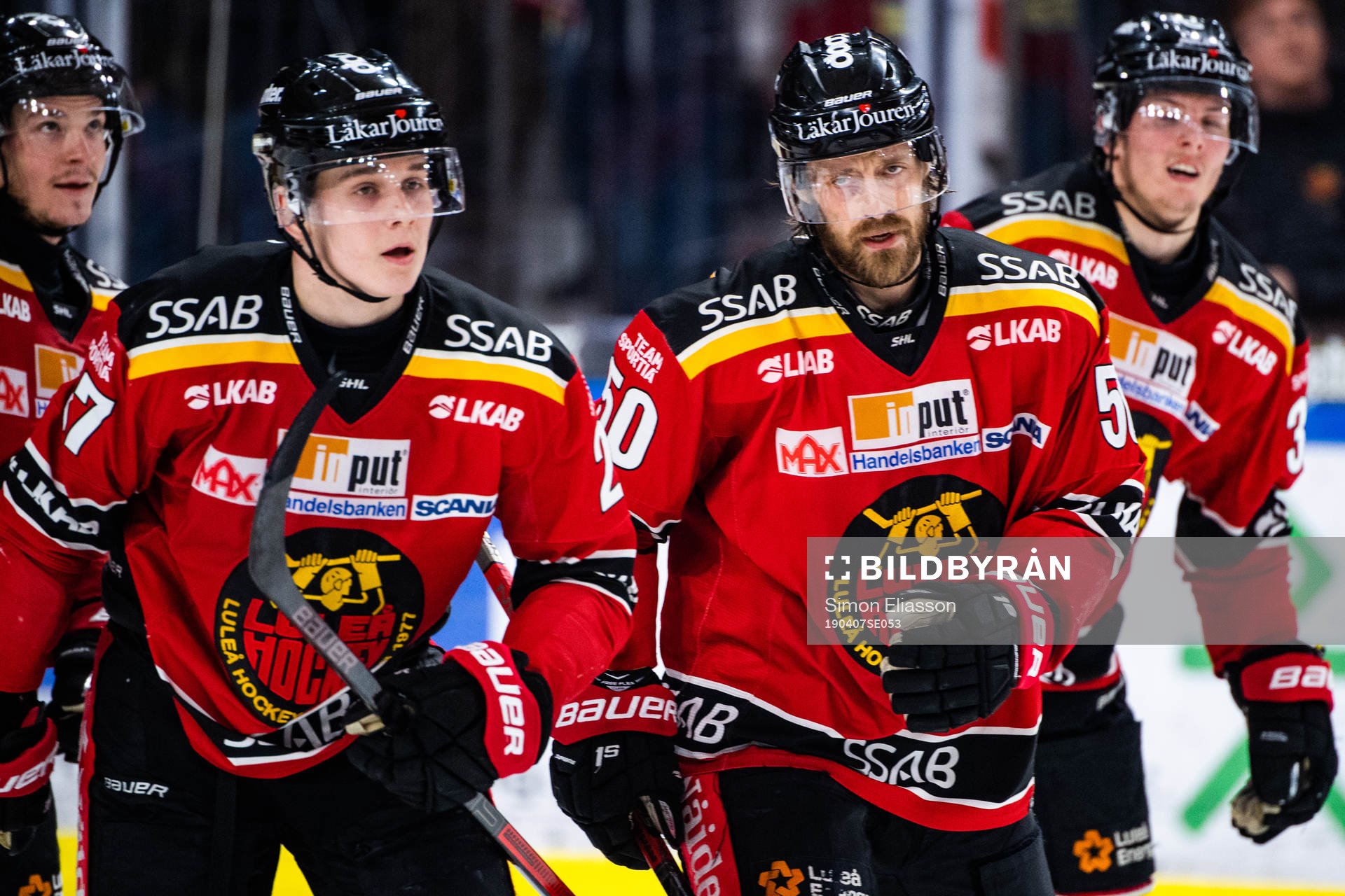 Luleås Nils Lundkvist och Daniel Sondell jublar