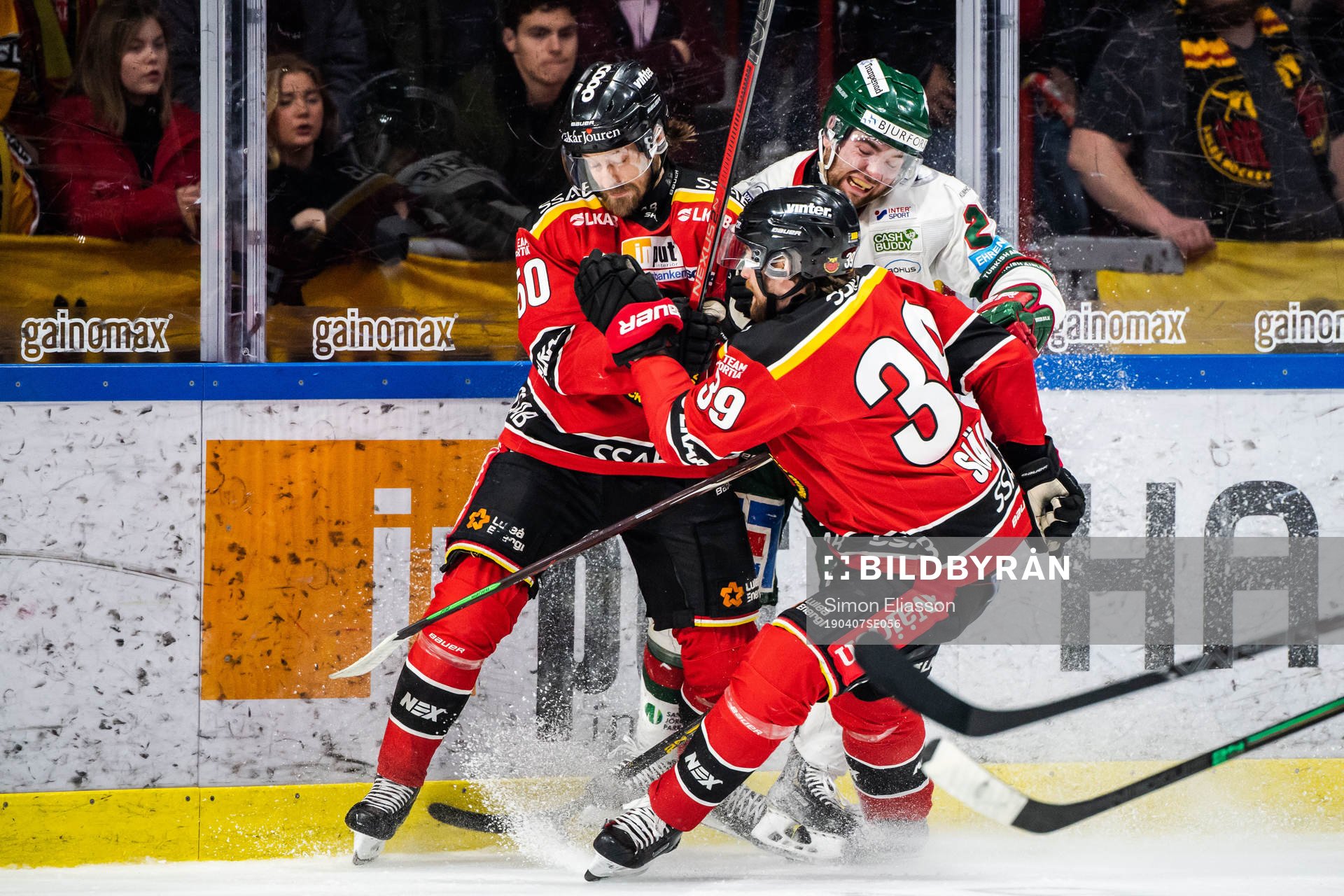 Luleås Daniel Sondell och Pontus Själin