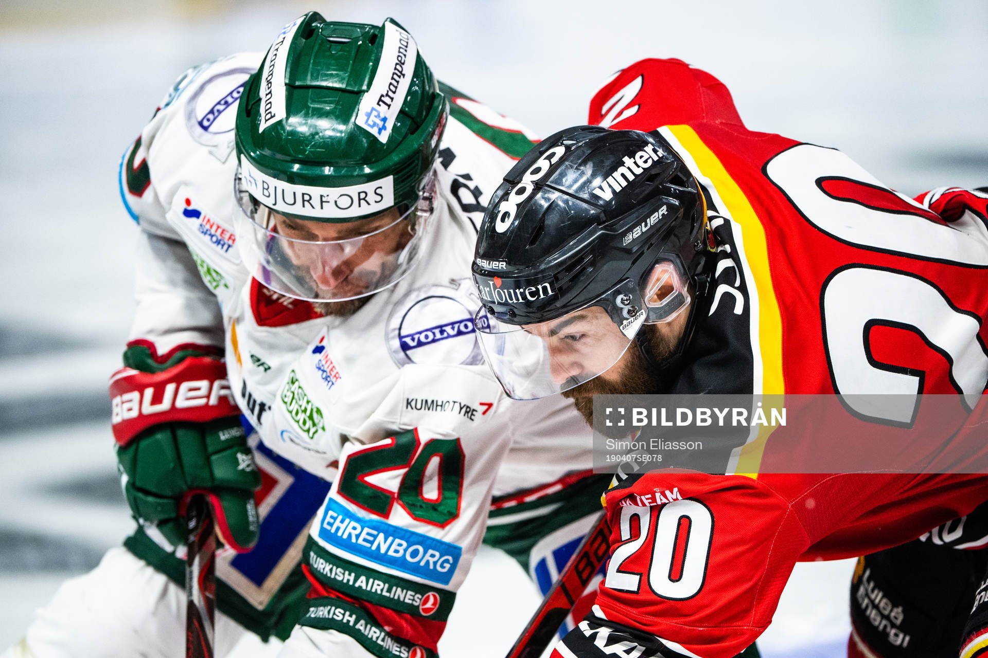 Frölundas Joel Lundqvist och Luleås Jack Connolly