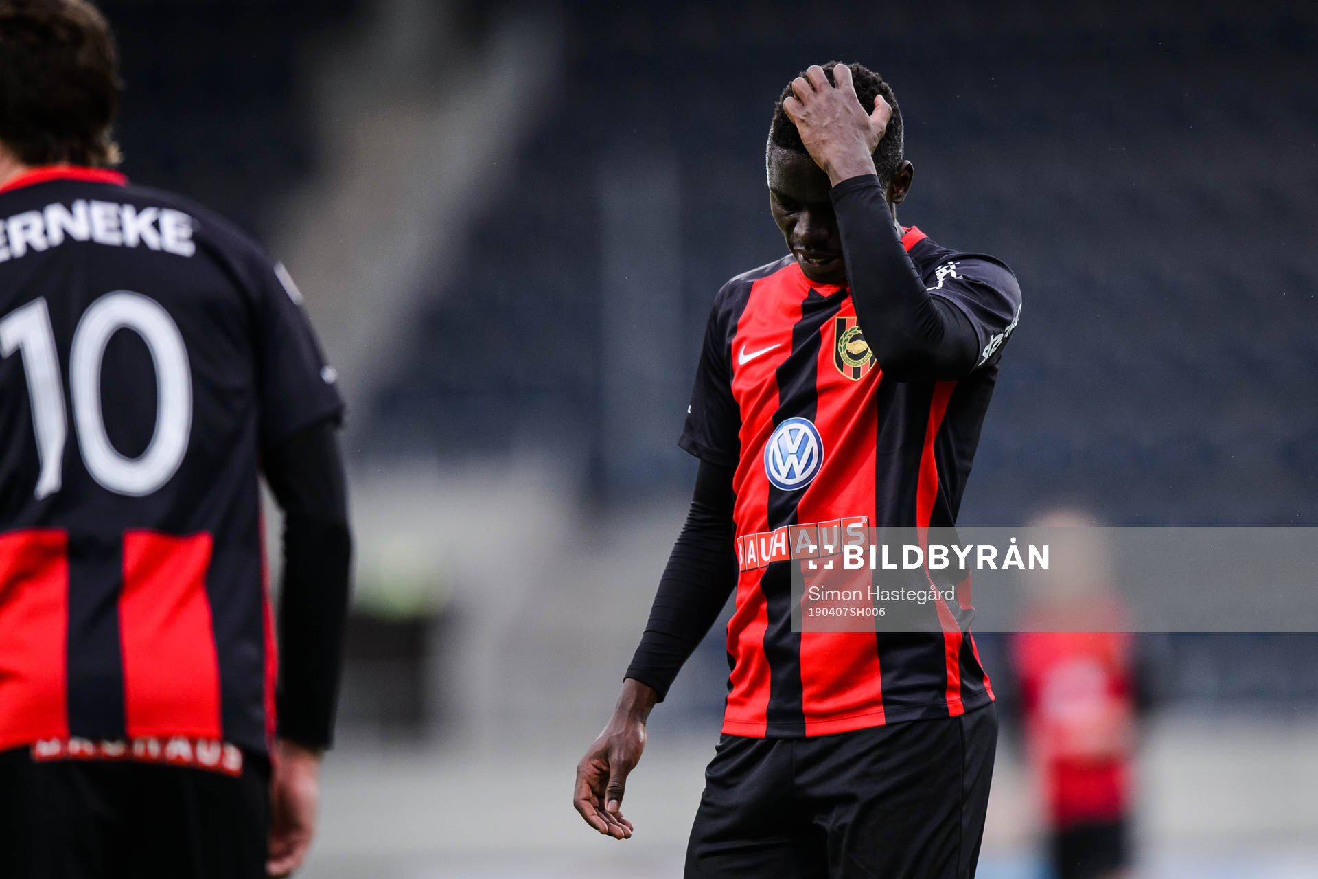 Brommapojkarnas Eric Johana Omondi deppar