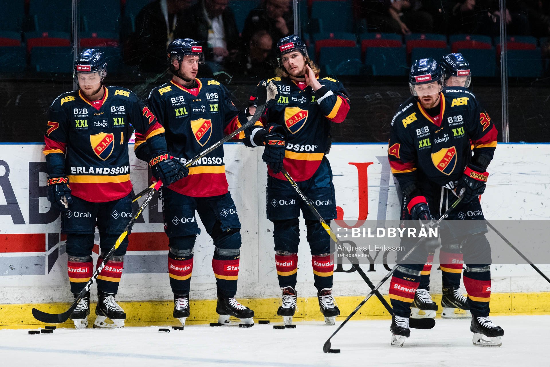 Djurgårdens Jesper Pettersson, Jakob Lilja, Axel Jonsson