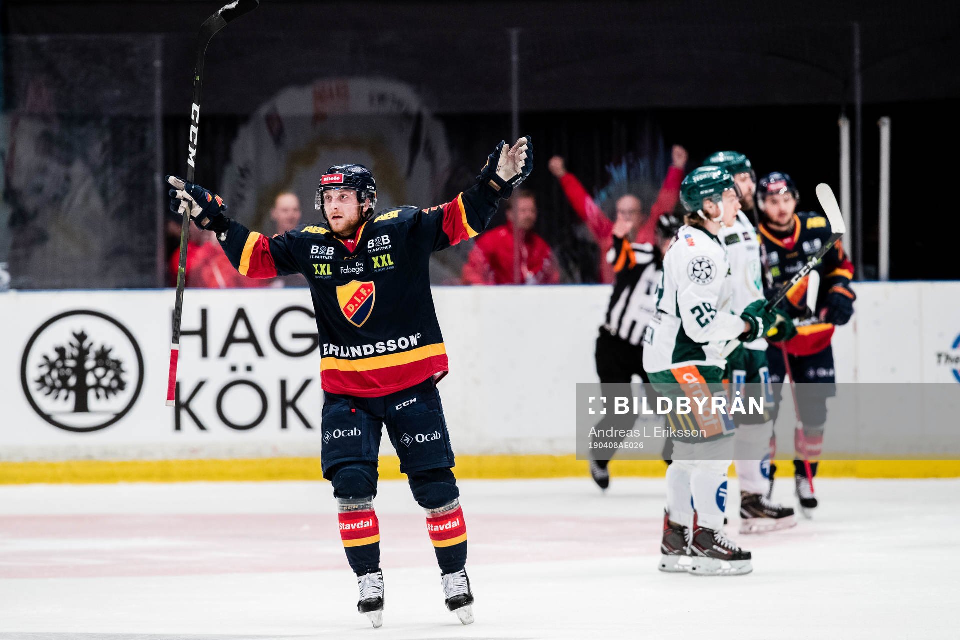 Djurgårdens Linus Hultström reducerar till 1-2