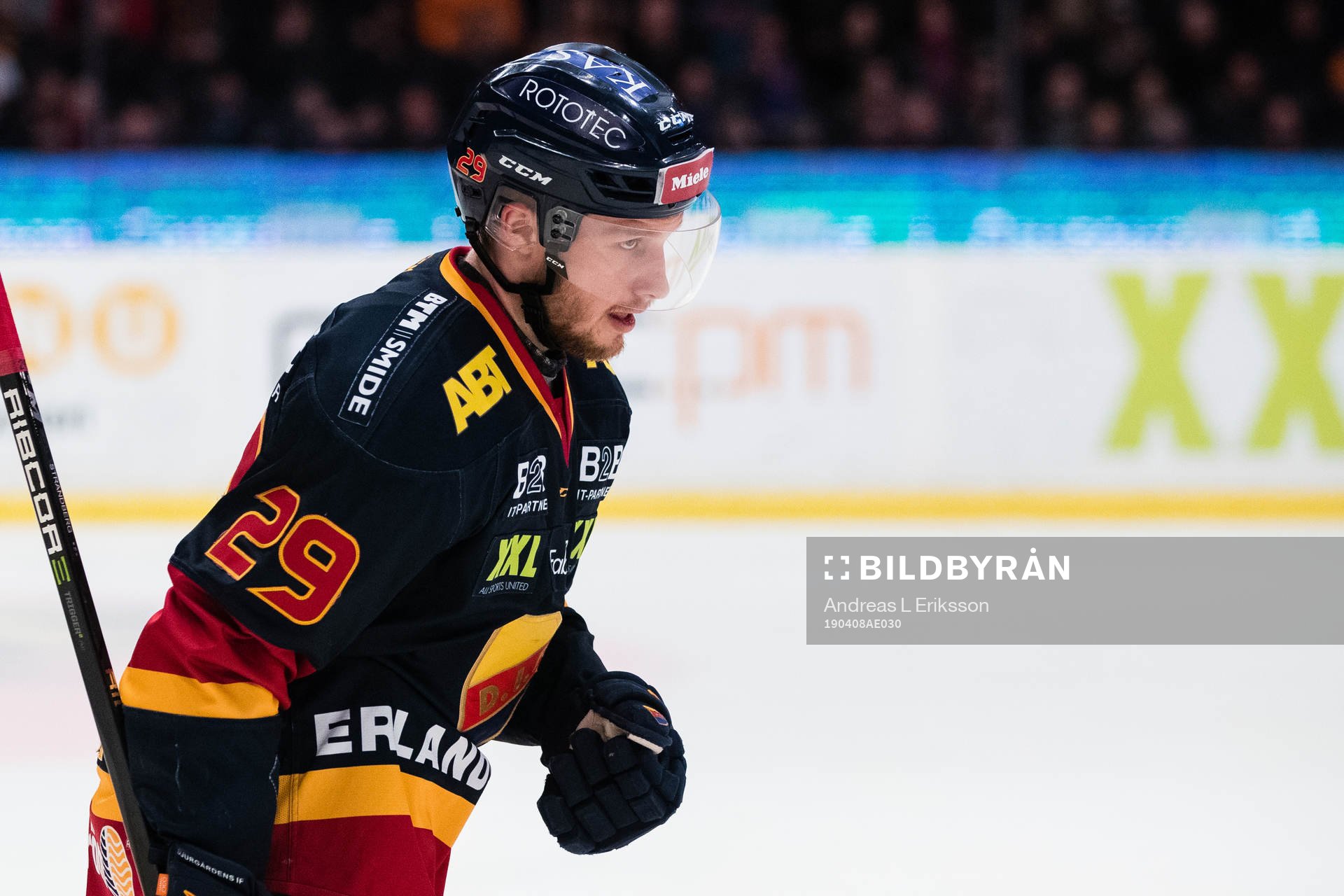 Djurgårdens Sebastian Strandberg deppar