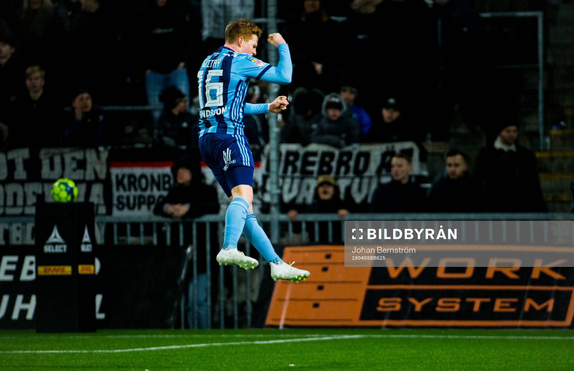 Djurgårdens Aslak Witry gör 0-3 och jublar
