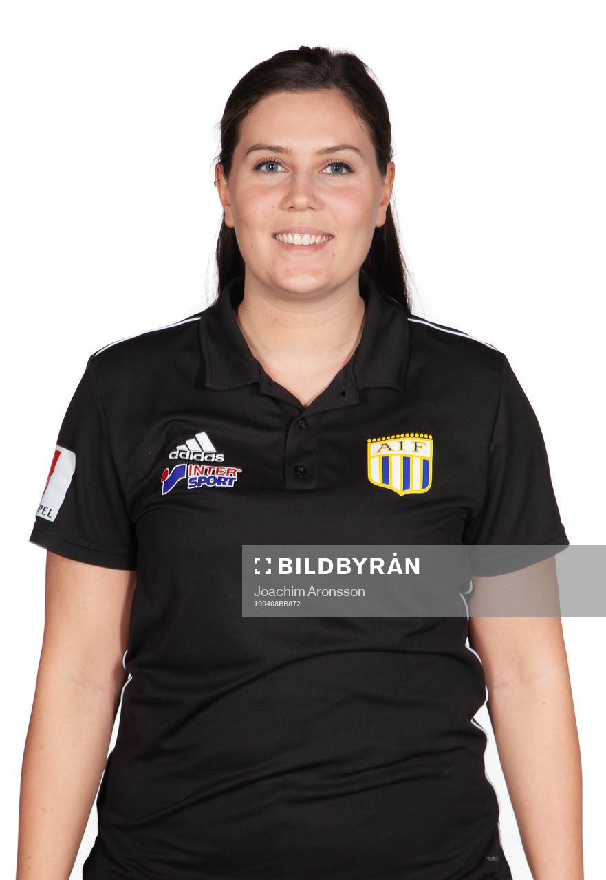 Asarums lagledare Elin Andersson poserar för ett porträtt den 8 april 2019 i Karlshamn.