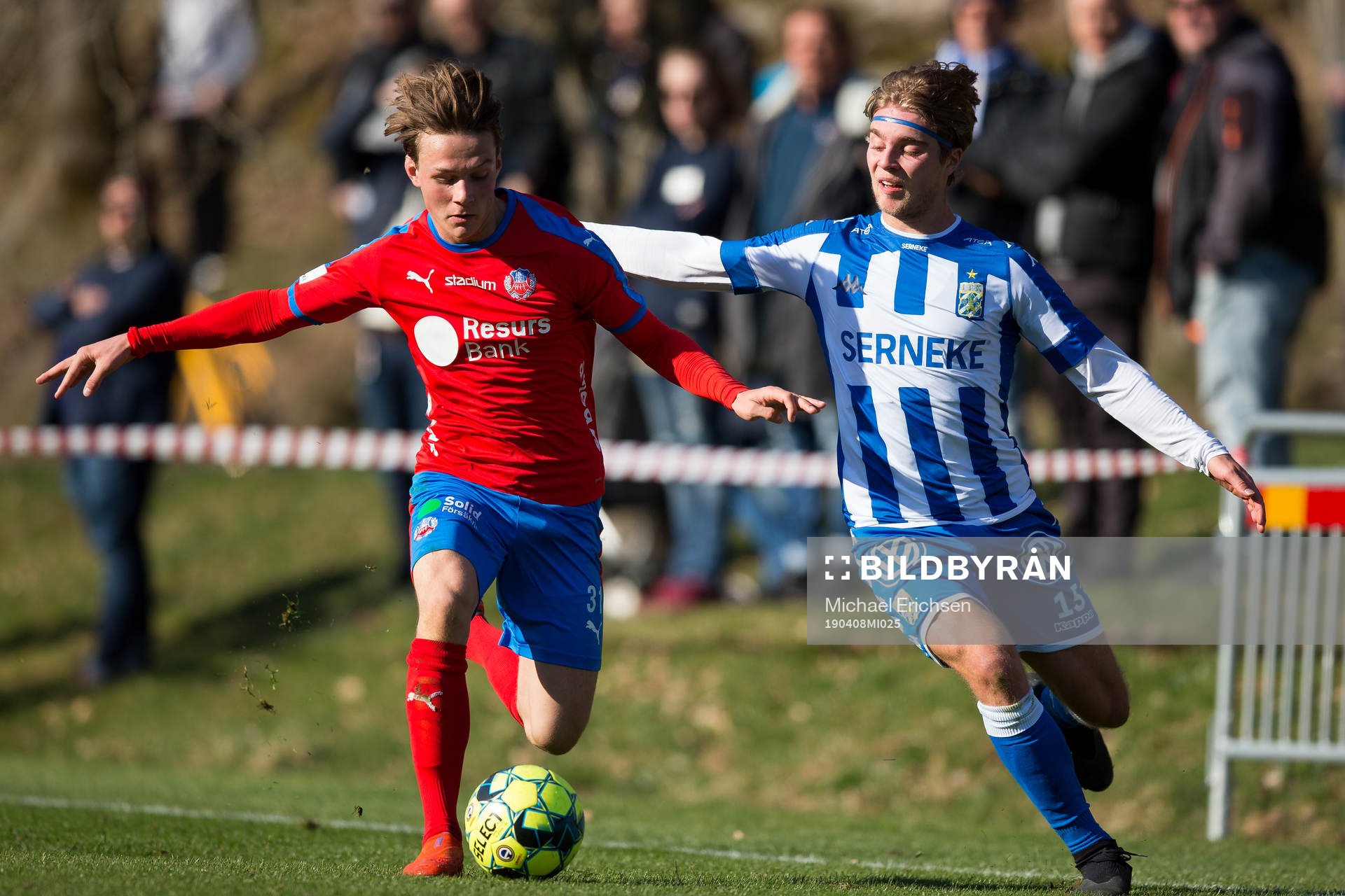 Helsingborgs Axel Sjöberg och IFK Göteborgs Victor