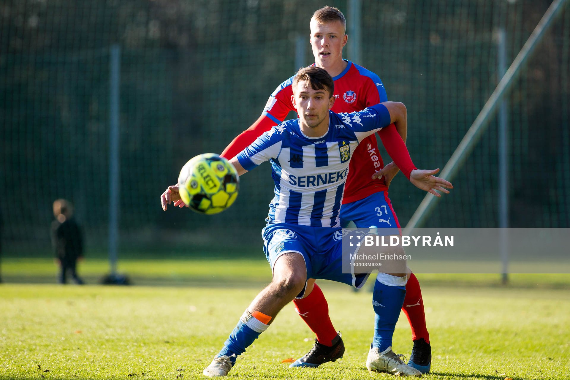 IFK Göteborgs Måns Saebbö och Helsingborgs Emil Hellman