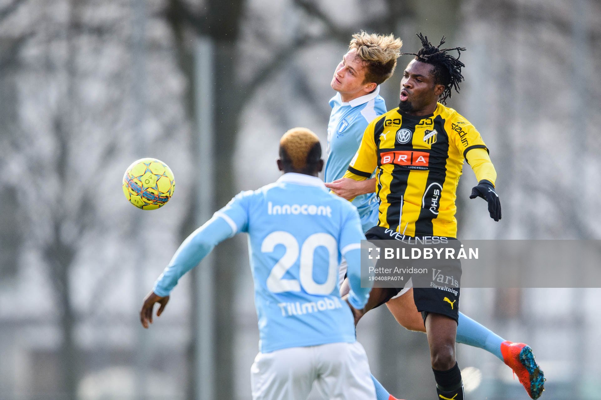 Malmö FFs Noel Hansson och Häckens Kwame Kizito