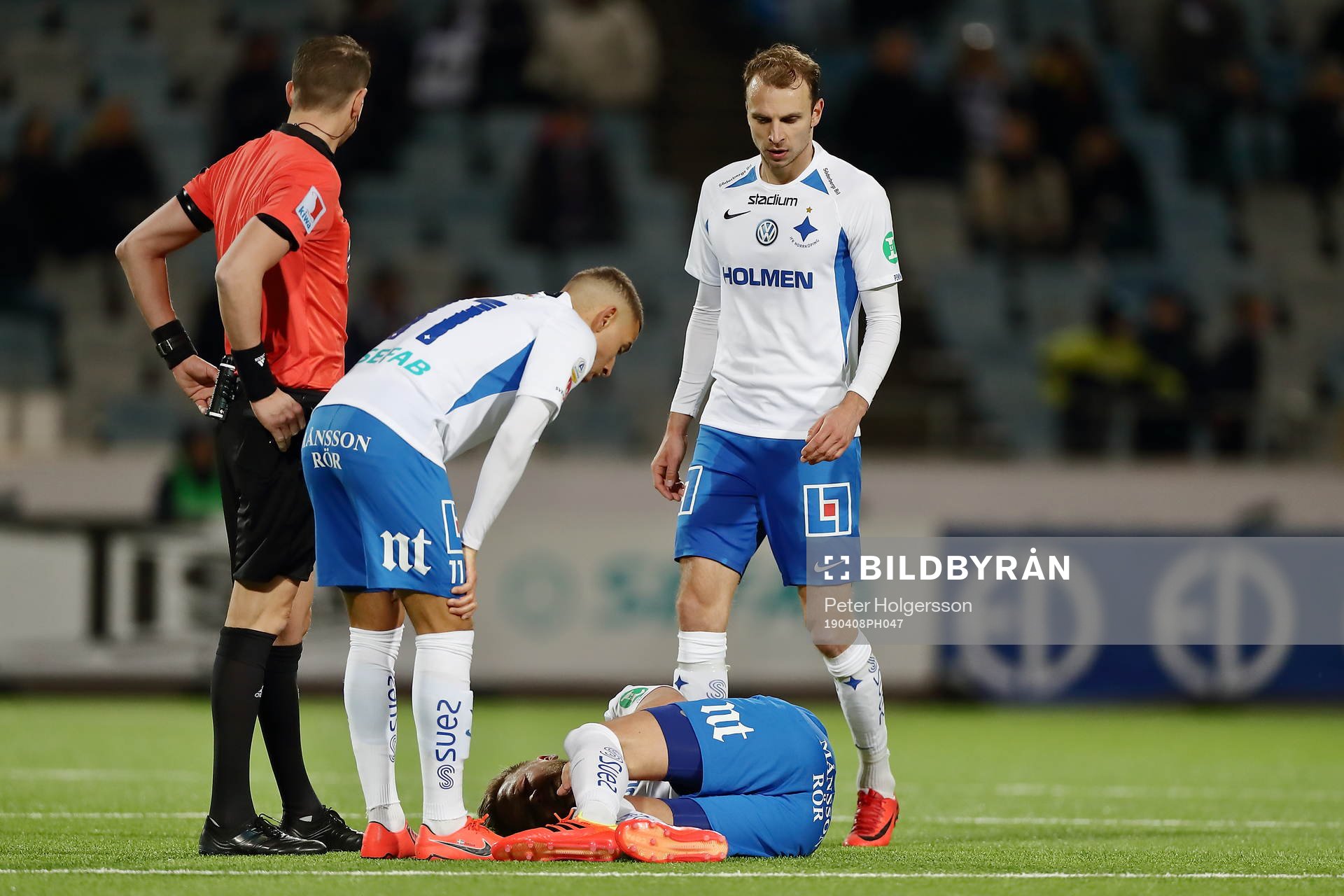 IFK Norrköpings Kasper Larsen skadad
