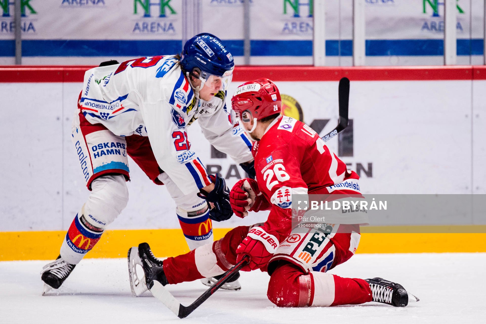 Oskarshamns John Dahlström och Timrås Hampus Larsson