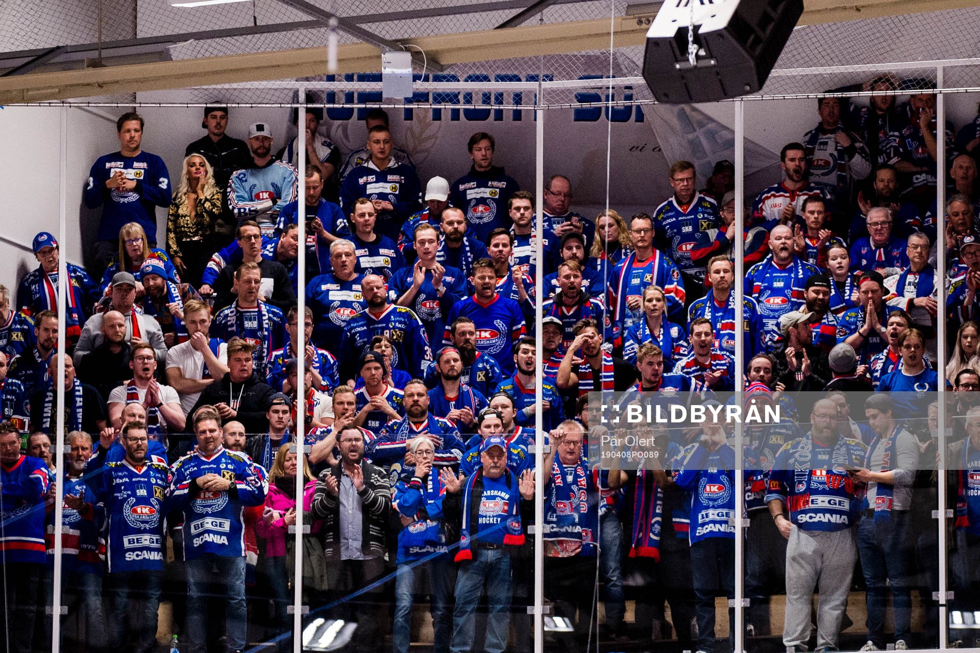 Oskarshamns supportrar jublar