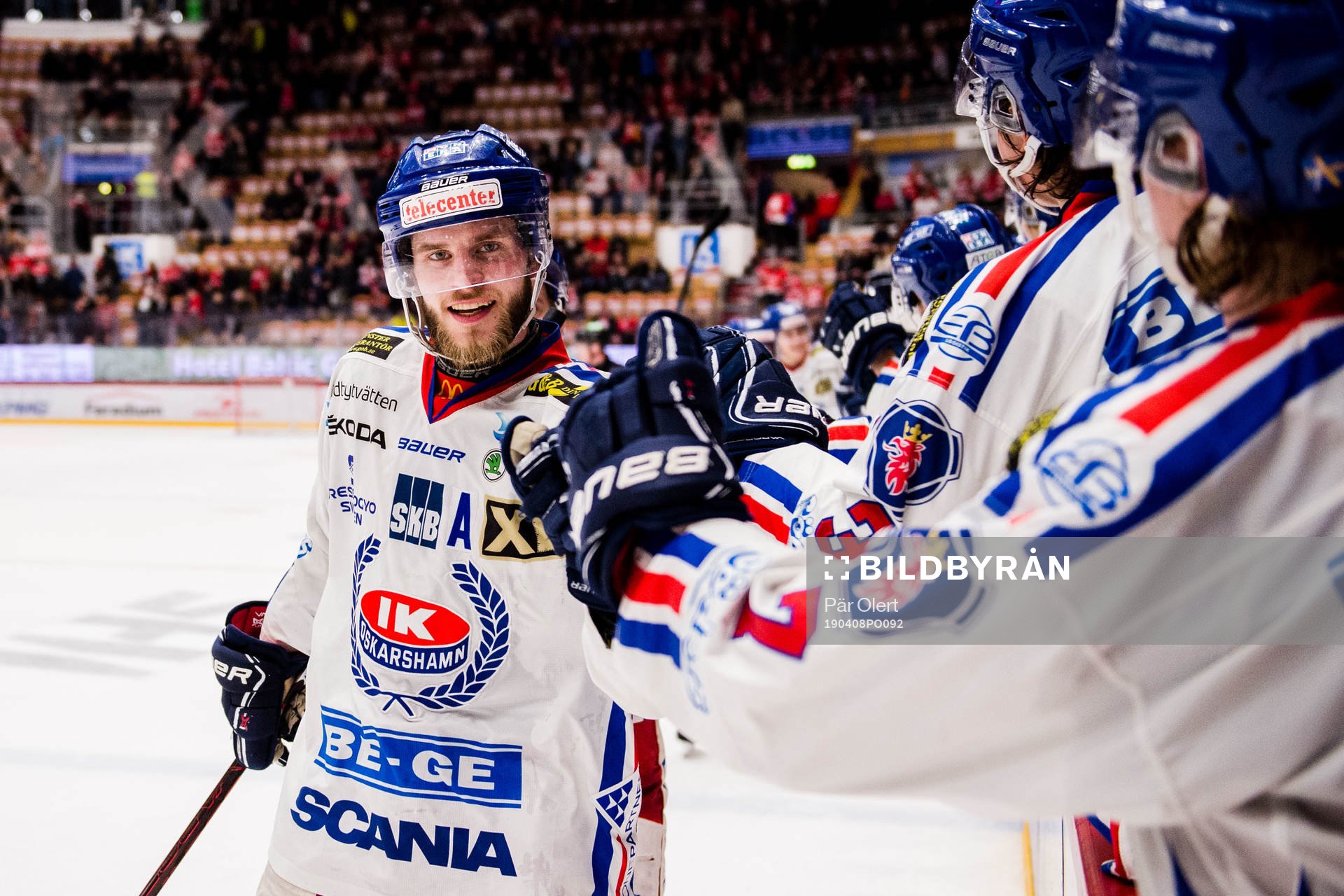 Oskarshamns Robin Söderqvist jublar