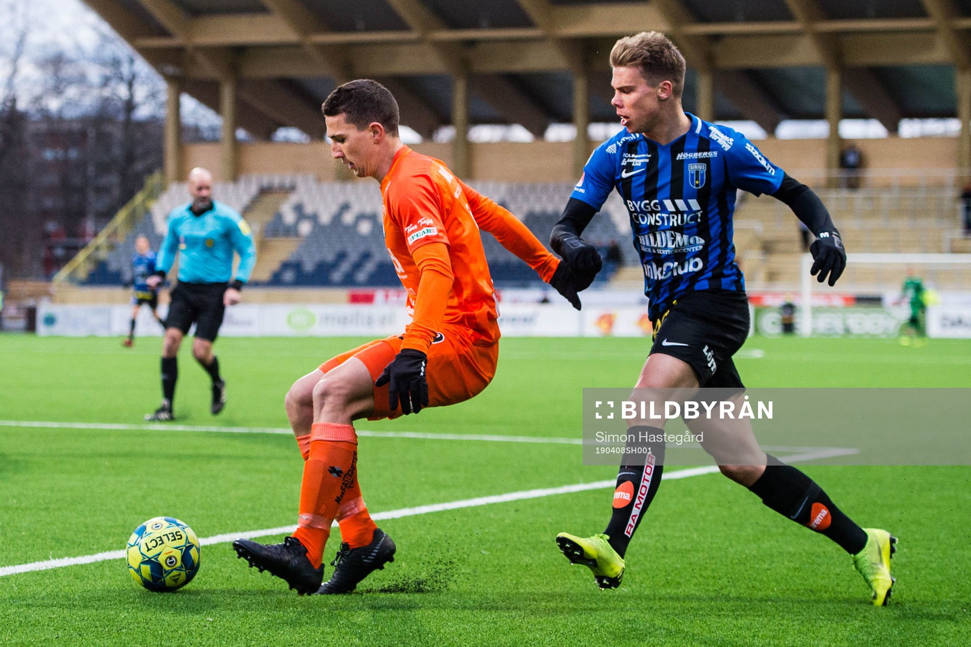 AFC Eskilstunas Adnan Kojic och Sirius Elias Andersson
