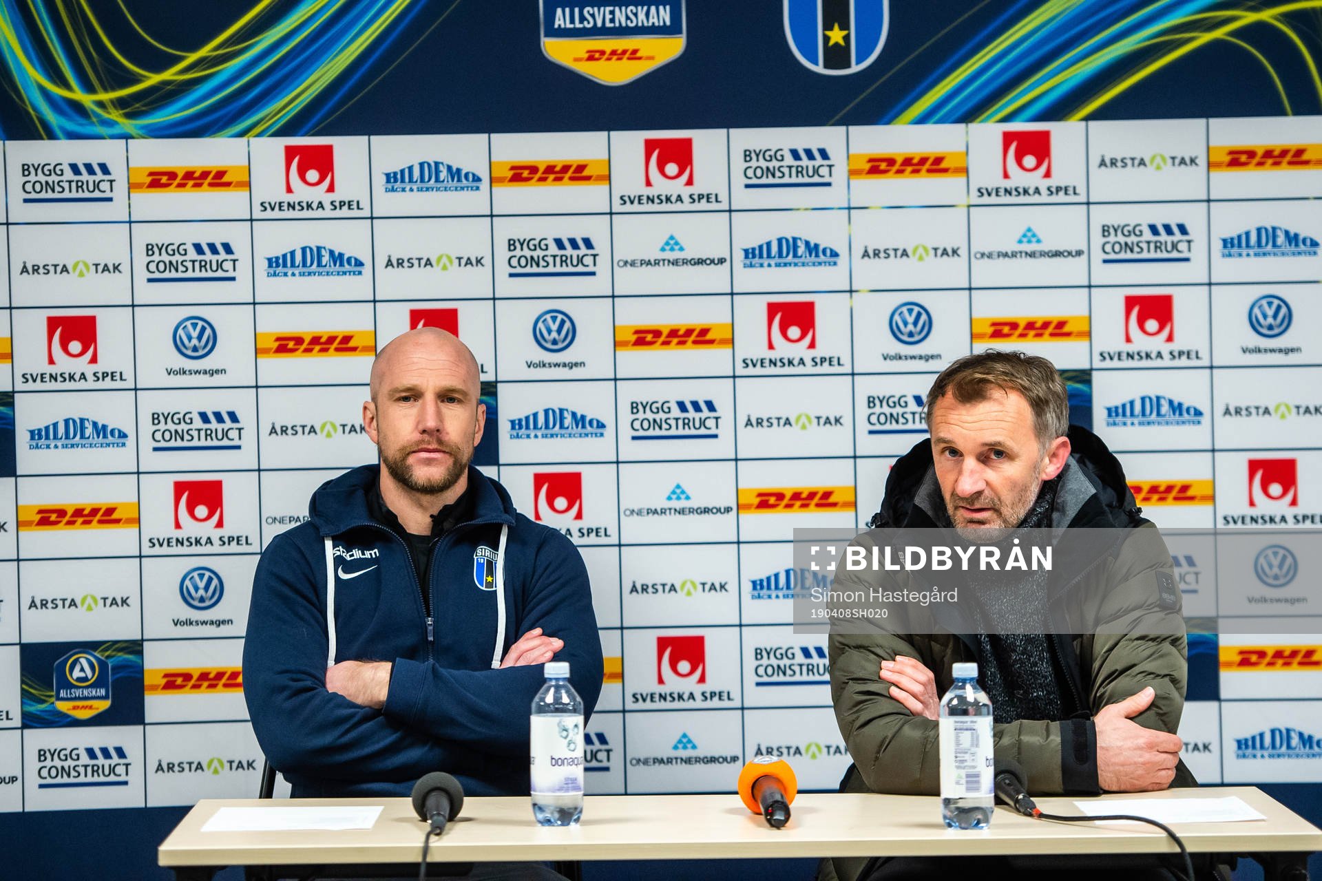 Sirius tränare Henrik Rydström och AFC Eskilstunas