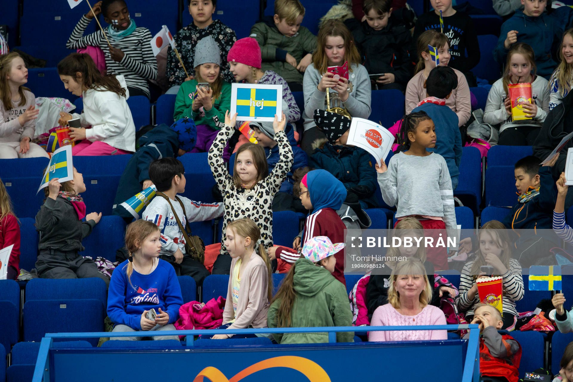 Children watching a game