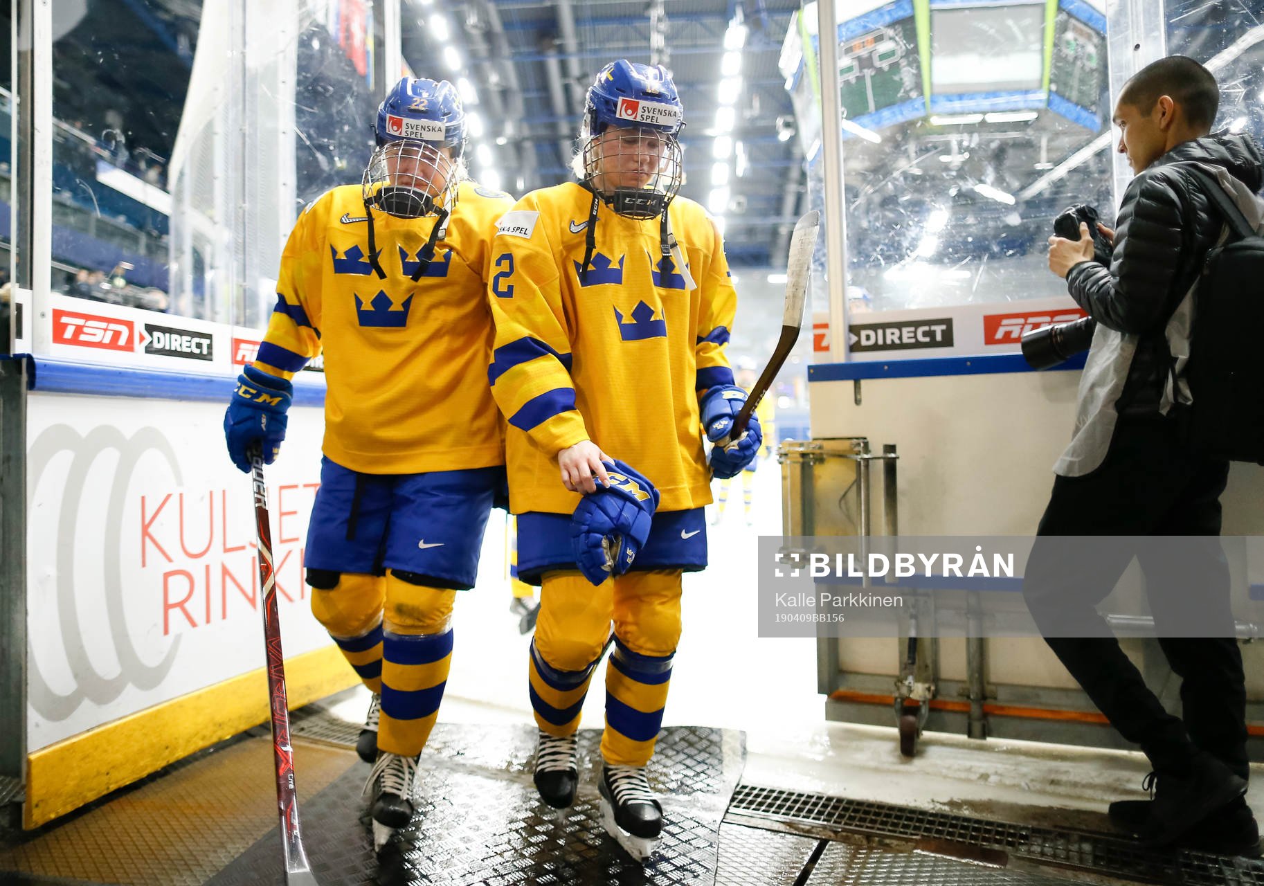Lina Ljungblom #22, SWE and Maja Nyhlén-Persson #12, SWE