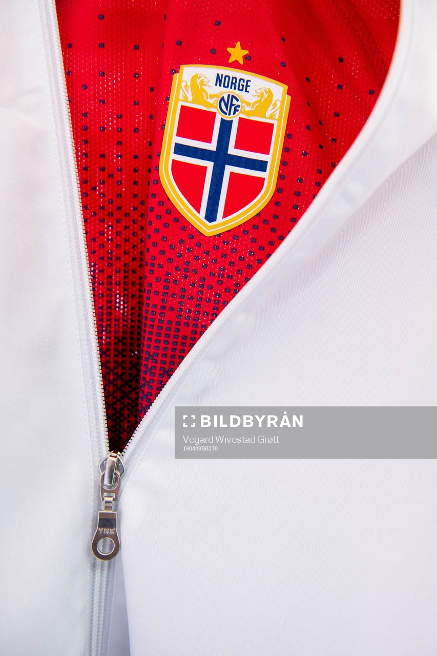 A Norway kit in the dressing room