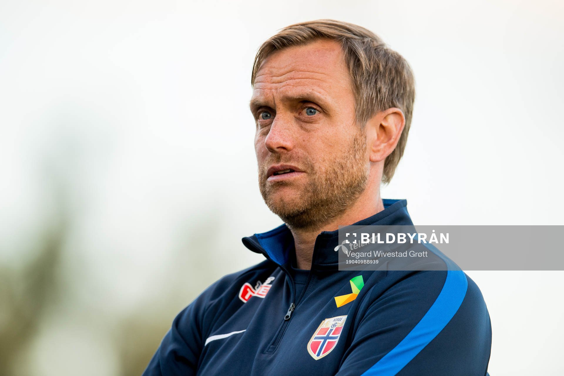 Martin Sjögren, head coach of Norway, after the women's international friendly football match between Norway and New Zealand on April 9, 2019 in Marbella.